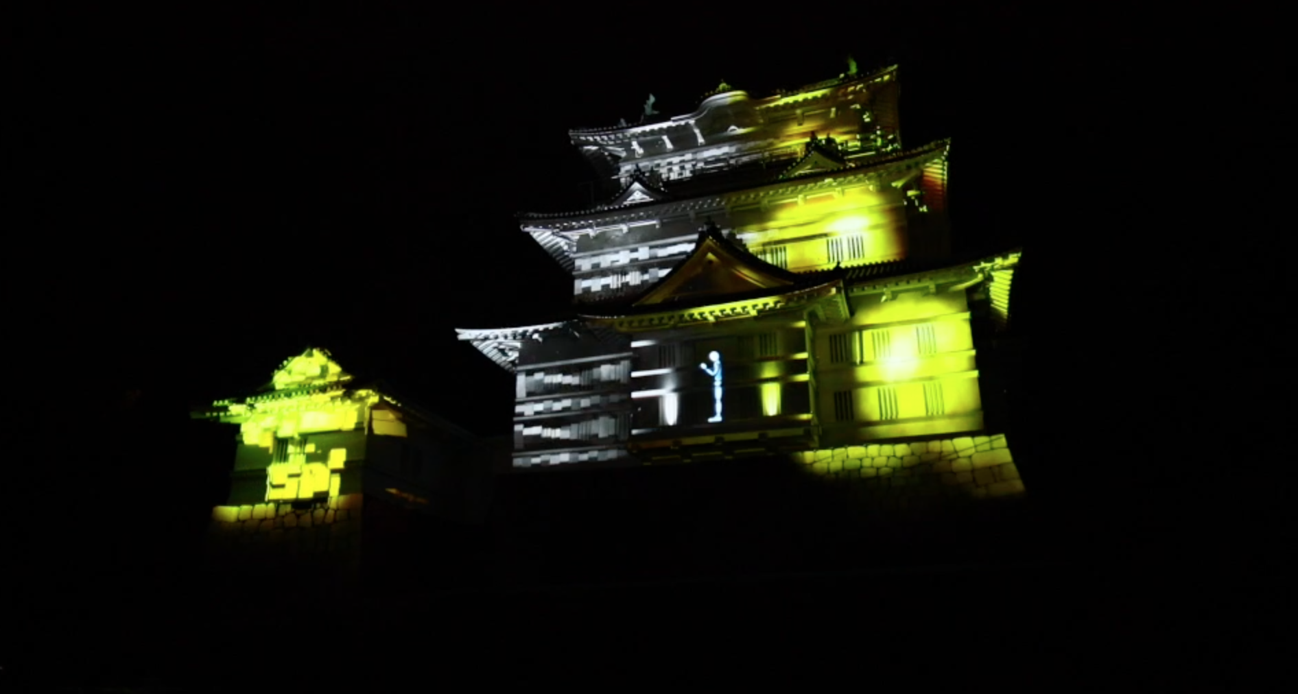 1minute Projection Mapping in Odawara castle